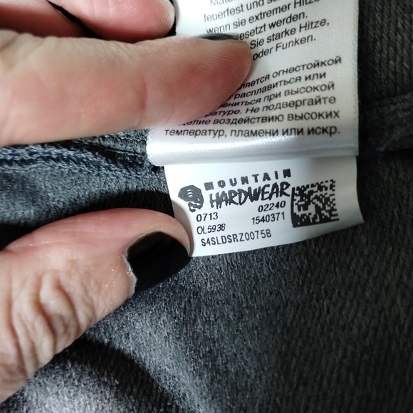 Mountain Hardwear soft shell jacket gray large - Picture 10 of 14